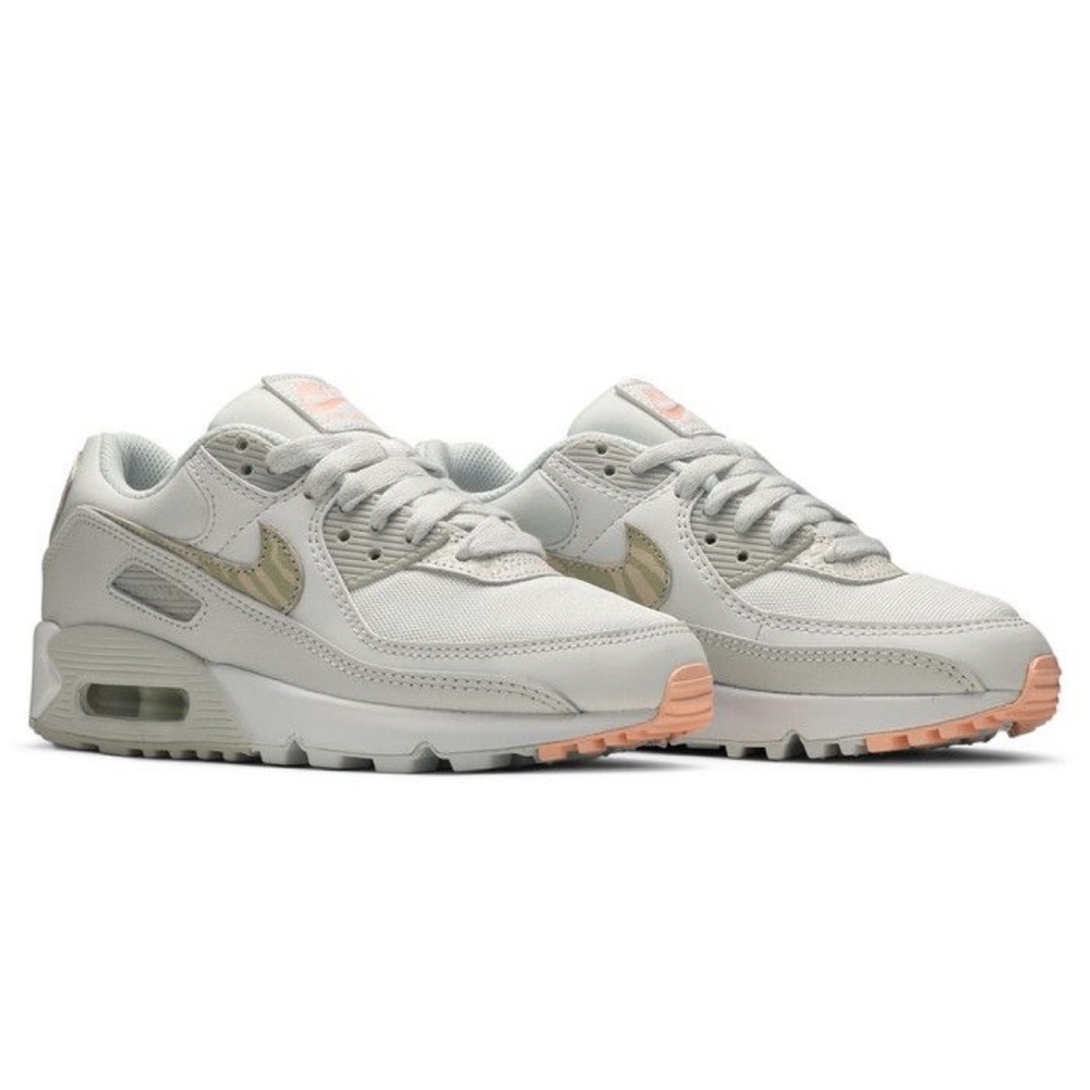 Nike Air Max Light Gray and Pink Sneakers